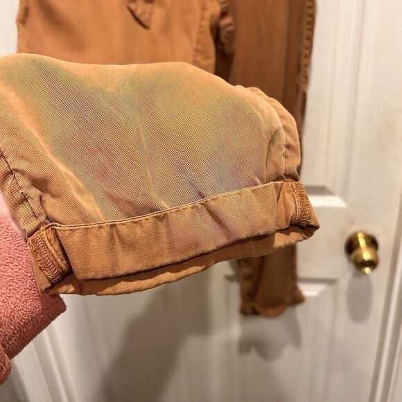 Cynthia‎ Rowley Tan Clay Jogger Pants Women's size Large 100% Lyocell Beach - Picture 5 of 6